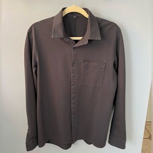 Lululemon Commission Button Down | Brown/Grey | Medium